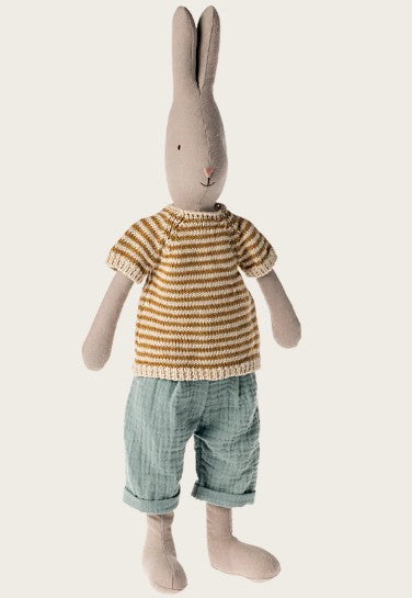 Maileg Rabbit Size 3 , Classic - Knitted Shirt and Pants