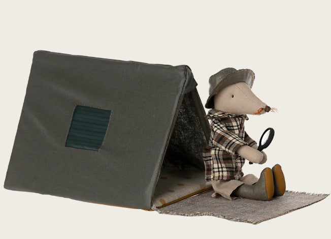 Maileg Happy Camper Single Tent, Mouse