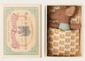 Maileg Sleepy Wakey Baby Mouse in Matchbox - Blue
