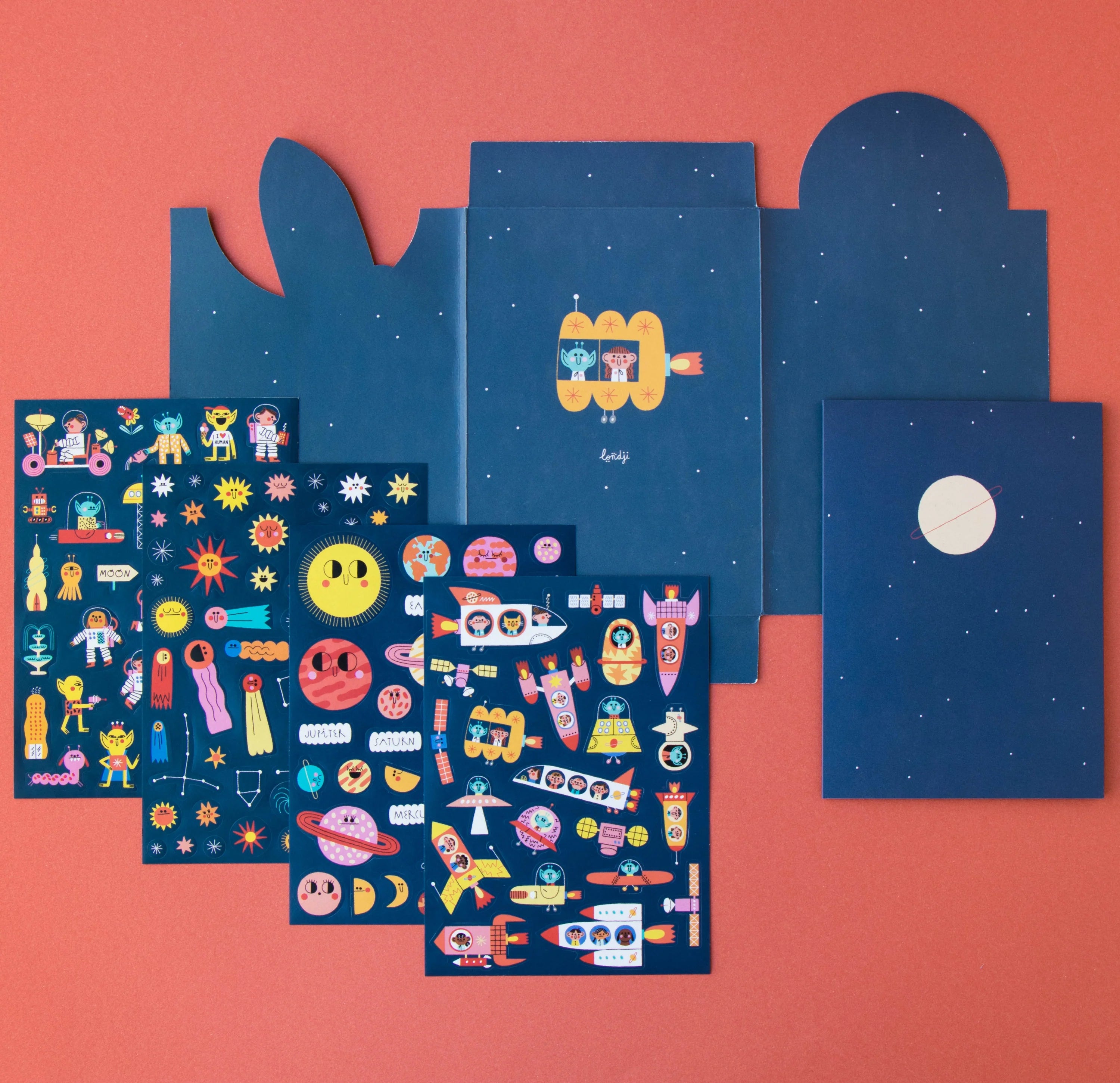 Space Repositionable Stickers