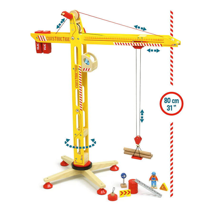 Large Wooden Crane