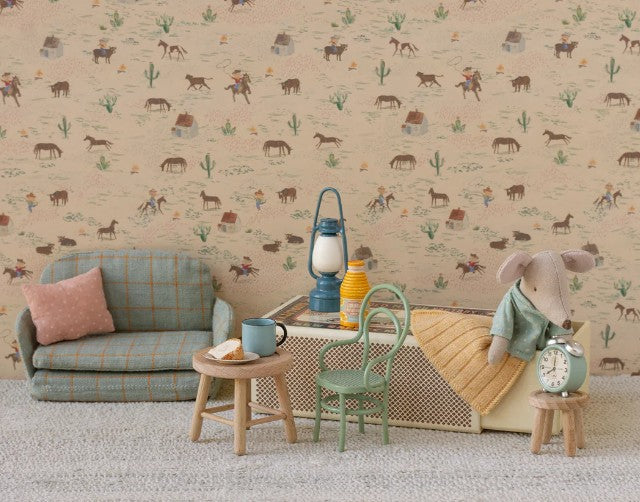 Maileg Vintage Chair, Mouse - Mint
